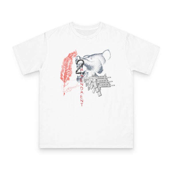 2nd Amendment Quill & Rifles Tee - Organic Unisex Classic T-Shirt - alternate