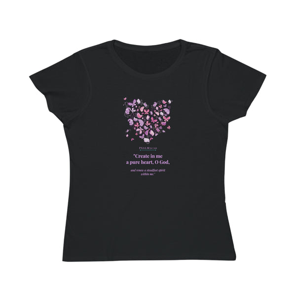 Pure Heart Tee — Psalm 51:10 - Organic Women's Classic T-Shirt