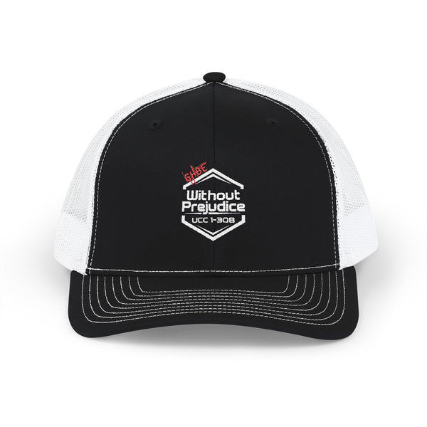 Without Prejudice UCC-1-308 Snapback Trucker Cap (Embroidery) - alternate