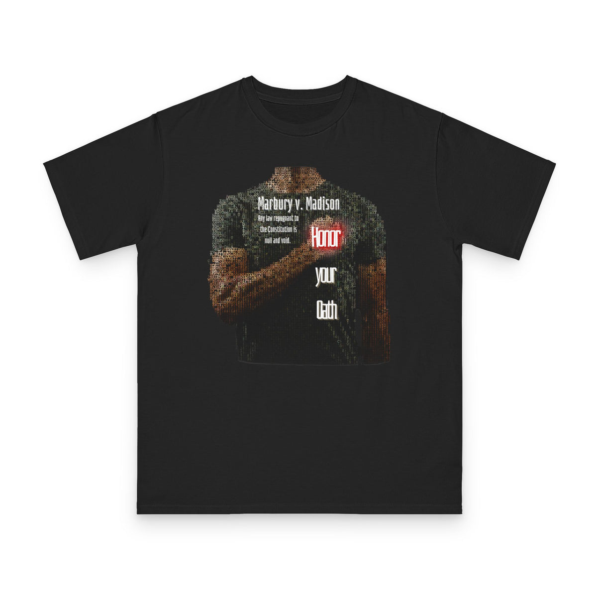 Honor Your Oath Tee — Black - Organic Unisex Classic T-Shirt