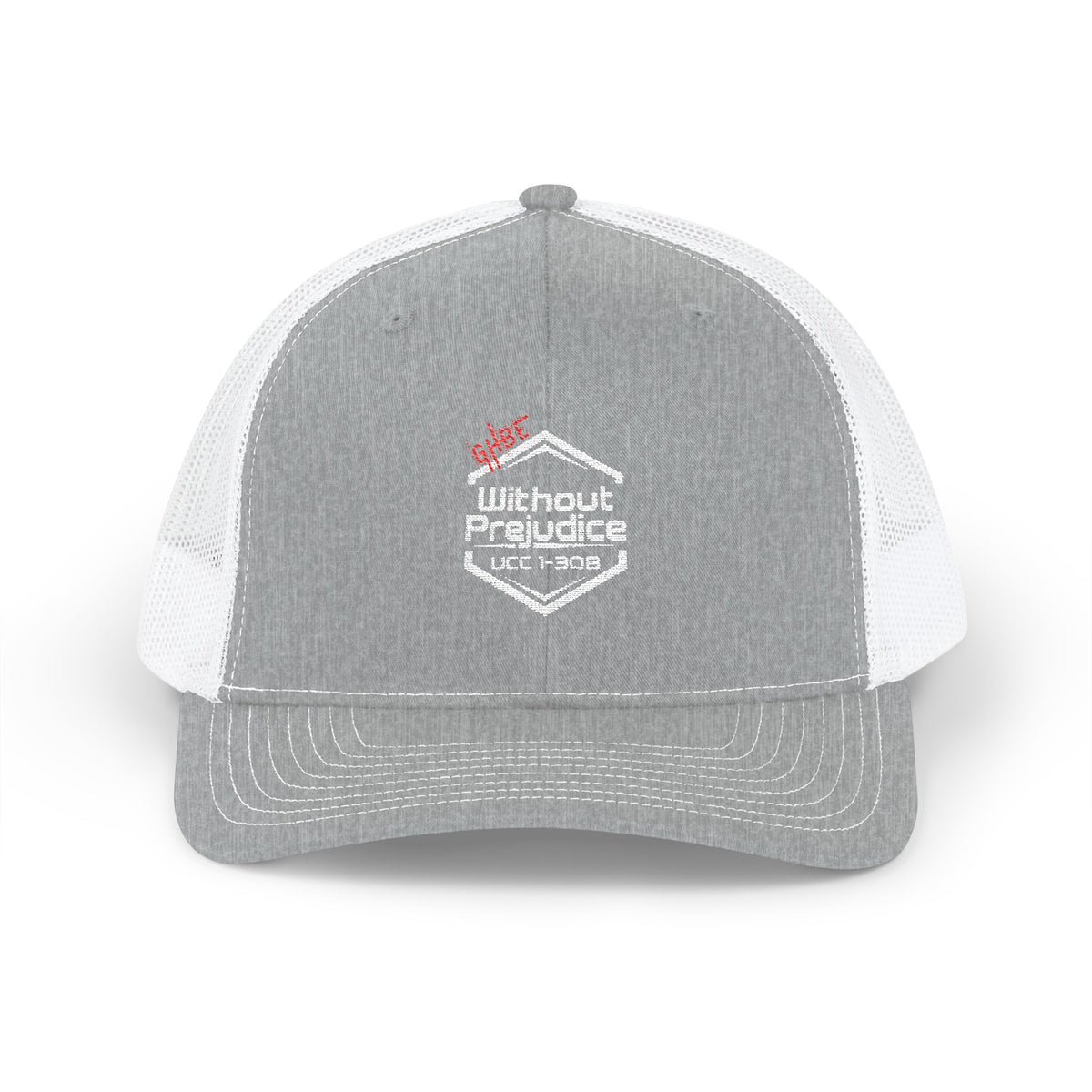 Without Prejudice UCC-1-308 Snapback Trucker Cap (Embroidery)