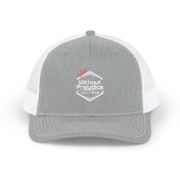 Without Prejudice UCC-1-308 Snapback Trucker Cap (Embroidery)