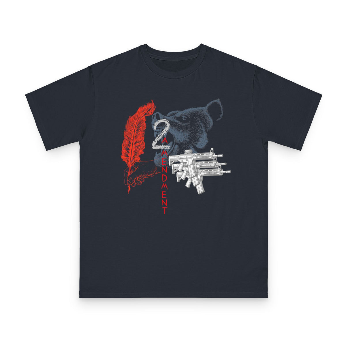 2nd Amendment Quill & Rifles Tee   - Organic Unisex Classic T-Shirt