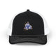 Snapback Trucker Cap — Embroidered Tesla 3-6-9 Triangle Galaxy Design